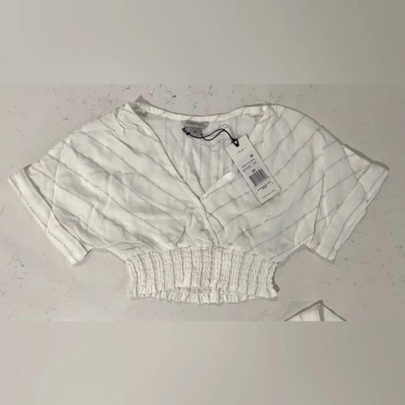 NWT Habitual Kids Faye Metallic Stripe Top & Wide-Leg Pants Swim Cover-Up Set 6X - Picture 4 of 11